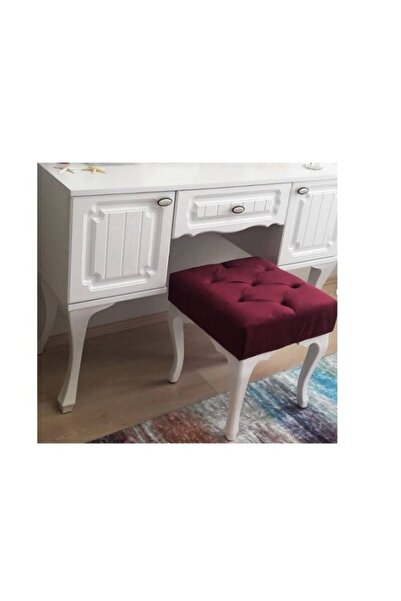 Ünüvar Konsept Dekoratif Puf Bench - Bordo