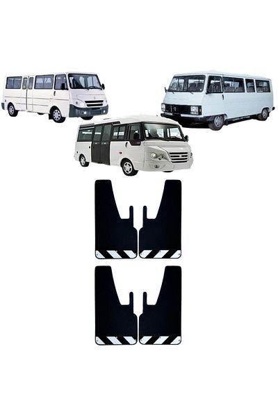 Yeni Dünya Peugeot J9 - J10 Black-White Highlighter 4 Pieces Mudguard Fender Dust Cover PEU0FX02301