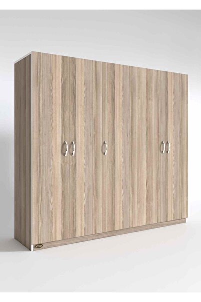 Kenzlife Gardırop 5 Kapılı Horozibiği 180*200*52 Crd Xlarge Kapaklı Gardolap ...