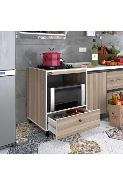 Kenzlife Ocak Dolabı Piraye Crd 85*70*60 Xlarge Çekmeceli Hazır Mutfak Ankast...