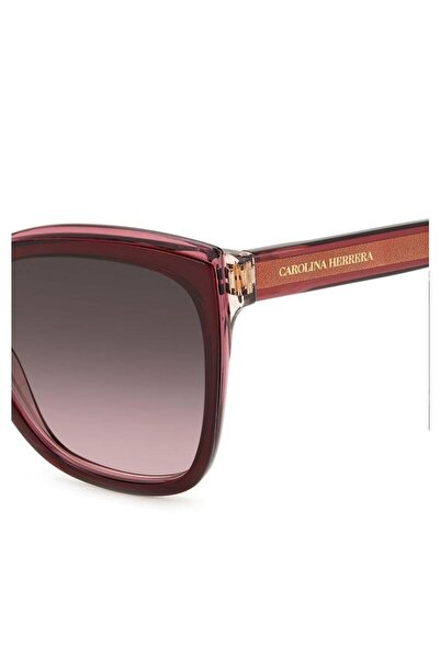 Carolina Herrera CAROLİNA HERRERA GÜNEŞ GÖZLÜĞÜ KÖŞELİ ÇEKİK ŞEFFAF DETAY % 1...
