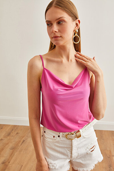 Olalook Γυναικεία μπλούζα Pink Collar Degaje - Strappy, BLZ-19002462