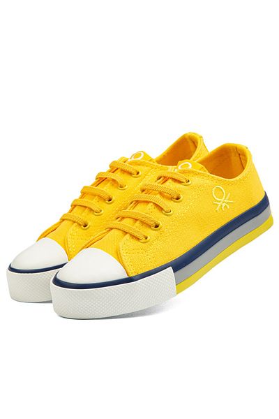 Benetton Yellow Girl's Sneakers BN-30175