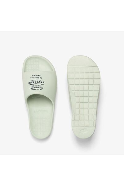 Lacoste Women's Slippers Off White / Navy Blue - 47CFA0041-WN1
