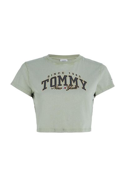 Tommy Jeans Gray Women's T-Shirt - DW0DW16455PMI