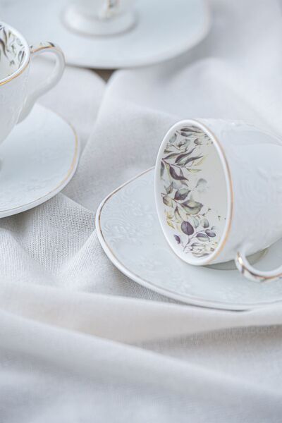 ACAR Leonas 6 Kişilik Kahve Fincanı Takımı - 90 ml