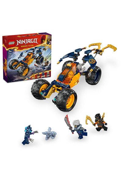 LEGO ®   نينجاجو ®   سيارة أرين نينجا لجميع التضاريس 71811 - مجموعة بناء الألعاب الإبداعية 7+ (267 قطعة)