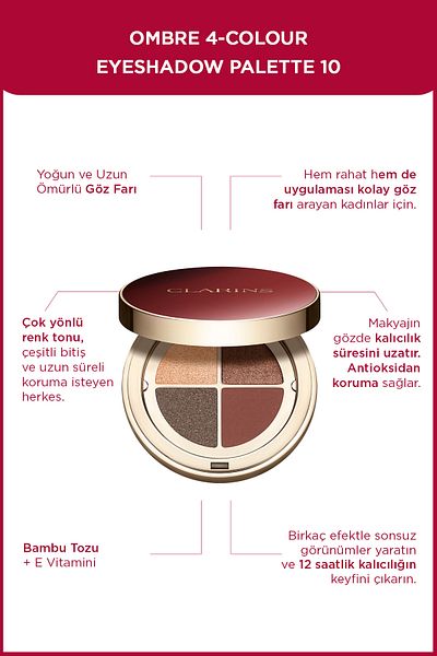 Clarins 4 Colors Ombre Eyeshadow Palette - 10 Maple Gradiation 4,2g