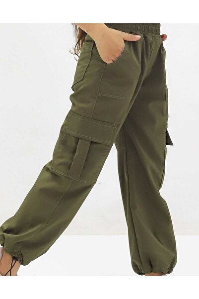 Butik kız çocuk paraşüt pantolon ünisex