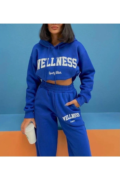 npLStore Оверсайз 3-х частий спортивний костюм з принтом