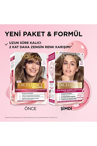 L'Oreal Paris L'Oréal Paris Excellence Creme 7 Kumral Saç Boyası