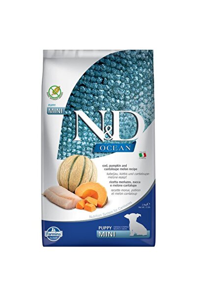 N&D Ocean Morina Balık Balkabağı ve Kavunlu Yavru Köpek Maması 2,5 Kg