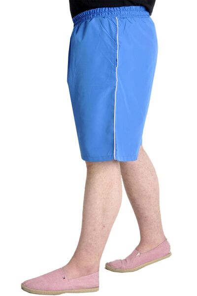 ModeXL Σορτς κολύμβησης Mode XL Plus Size Λευκή γραμμή 21451 Μπλε
