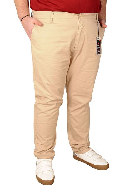 ModeXL Mode Xl Ανδρικό Παντελόνι Λινό Milano 20850 Μπεζ