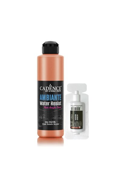 Cadence Ambiente Suya Dayanıklı Metalik Akrilik Boya Awm-05 Bronz 250ml + Kat...