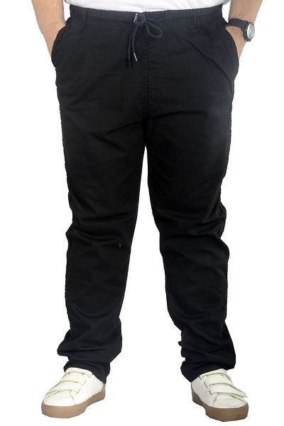 ModeXL Mode Xl Plus Size Pants Linen Jogger Milano 21913 Black
