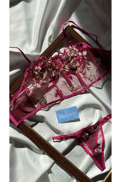 MAİZEN Set Bustieră Corset Bralet Bralet pentru femei