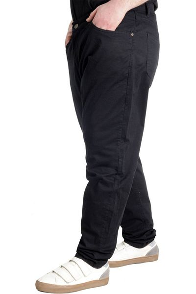 ModeXL Mode Xl Ανδρικό Παντελόνι Λινό Milano Classic 20902 Μαύρο