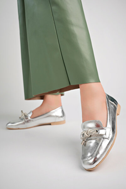 Freemax Freemax.030 Silver - Balerini de piatră confortabili de vară pentru femei