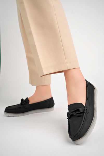 Freemax Γυναικεία άνετη σόλα σιλικόνης Daily Loafer Παπούτσια Ppl.211 Μαύρο