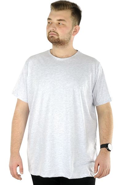 ModeXL Mode Xl Large Size Ανδρικό T-shirt Basic 20031 Grey Melange