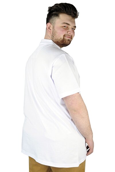 ModeXL Mode Xl T-shirt Polo Neck Pocket Classic 20550 White