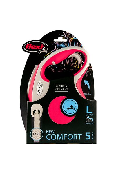 Flexi New Comfortable Cut L Size 5 Meters Automatic Strip Dog Extension - Max 50kg