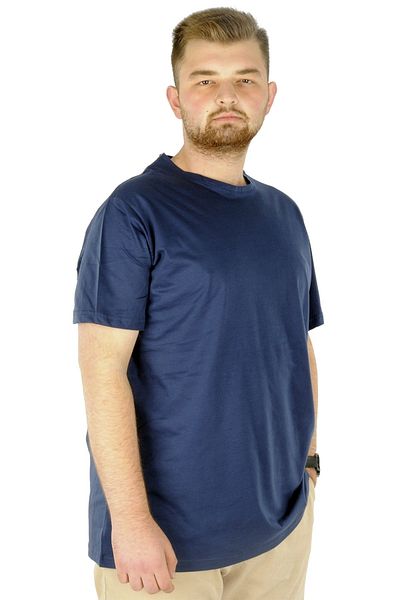 ModeXL Мъжка тениска Mode Xl Plus Size Basic 20031 Индиго
