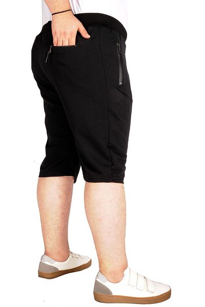 ModeXL Mode Xl Large Size Zippered Capri Recycle B21015 Black