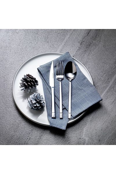 Schafer Sharp Fork Spoon Knife Set-72 Pieces - silver