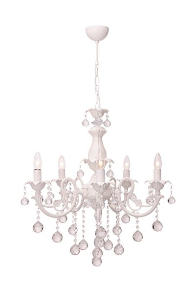 Umur Aydınlatma Zümrüt 5'Li Beyaz Avize