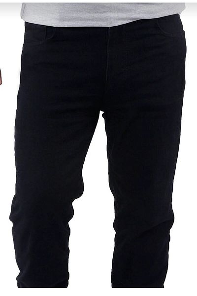 ClaSs fashion Ανδρικό μαύρο τζιν με ψηλόμεσο πόδι Lycra Pipe
