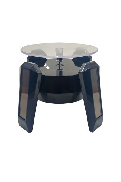 ÖZER KUTU Solar Ayaklı 360 Derece Döner Ürün Standı Siyah