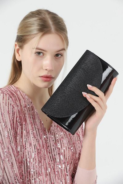efnanstore براءات الاختراع والجلود بريق حقيبة السهرة