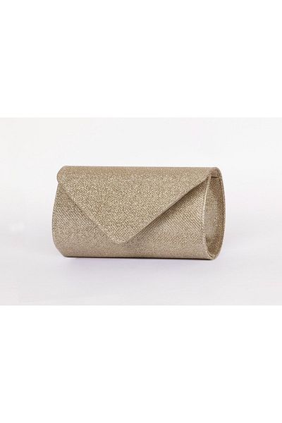 bibags Βραδινή τσάντα με χρυσό γκλίτερ