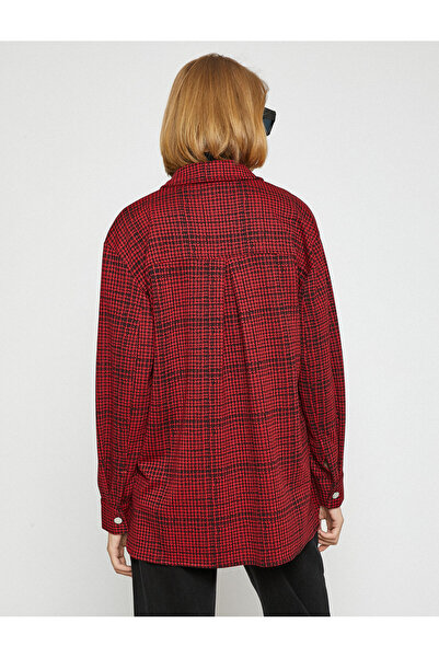 Koton Snap Shirt Jacket with Pockets for Lumberjack