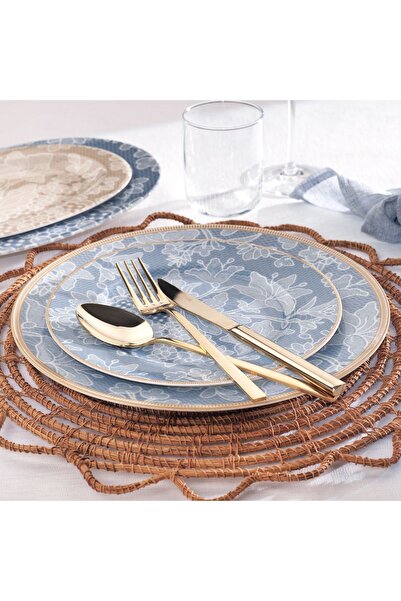 Schafer Volte Yemek Takımı 55 Parça-Mavi