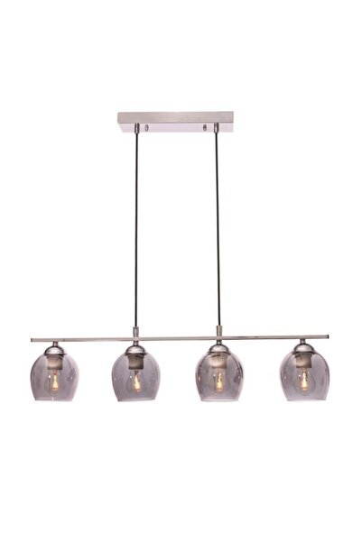 Umur Aydınlatma Lins 4'lü Krom Sıralı Sarkıt Avize