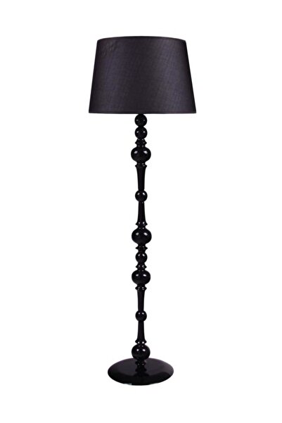 Umur Aydınlatma Zen Siyah Ayak Siyah Şapkalı Lambader