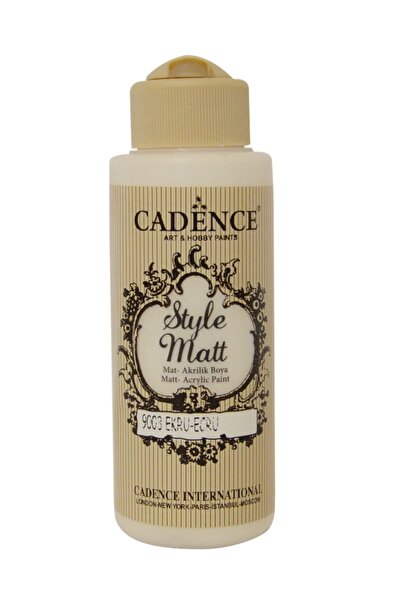 Cadence Style Matt Mat Akrilik Boya 9003 Ekru 120ml