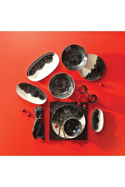 Schafer Haze Siyah Yemek Takımı-55 Prç