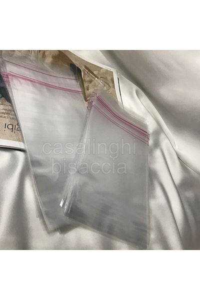 bisaccia 15x25cm (COVER PAYI INCLUDED) - 50 Pieces Transparent Opp Bag Package with Gelatin Bag Tapes