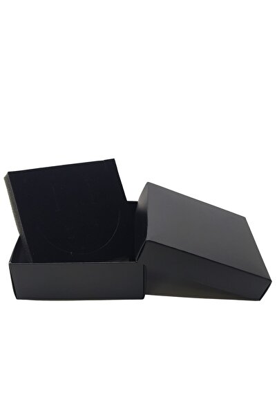 ÖZER KUTU Siyah Karton Kelepçe & Mini Set Kutusu 20 Li Paket (içi Süngerli )