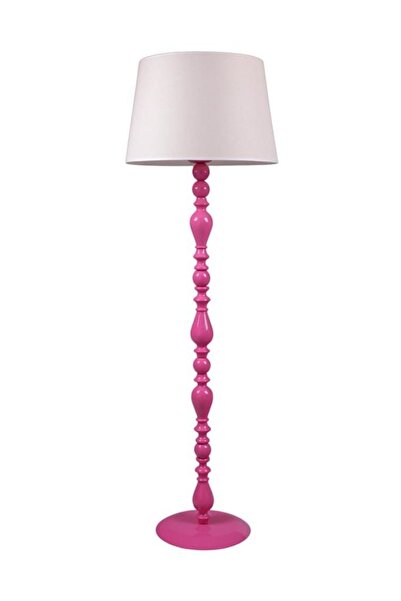 Umur Aydınlatma Otto Fuşya Ayak Beyaz Şapkalı Lambader