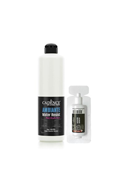 Cadence Ambiante Suya Dayanıklı Akrilik Boya Aw-02 Pak Beyaz 500ml + Katalizö...