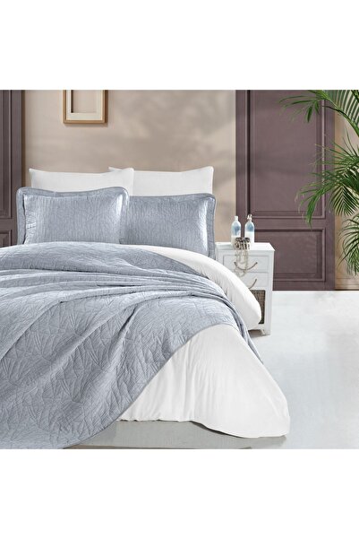 Schafer Shine Yatak Örtüsü Seti -3 Parça -indigo