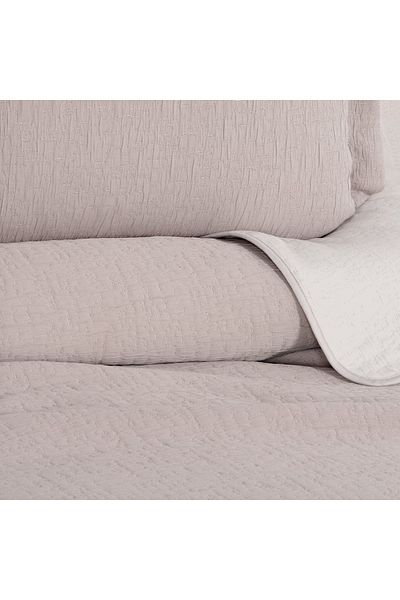 Schafer Home Basic Double Bed Cover Set-Beige