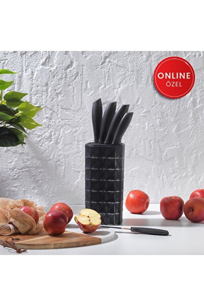 Schafer Quick Chef Standlı Bıçak Seti-6 Parça-gri01