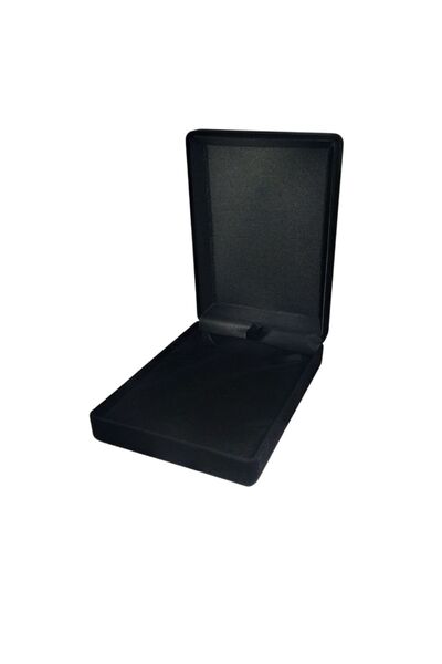 ÖZER KUTU Kadife Siyah 9x12 Cm Orta Boy Kolye Kutusu