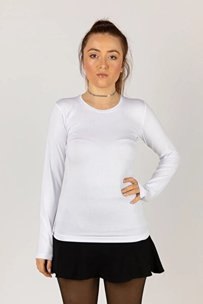 FATELLA Body de damă cu mânecă lungă din Lycra elastică, cu gât rotund - Deco...